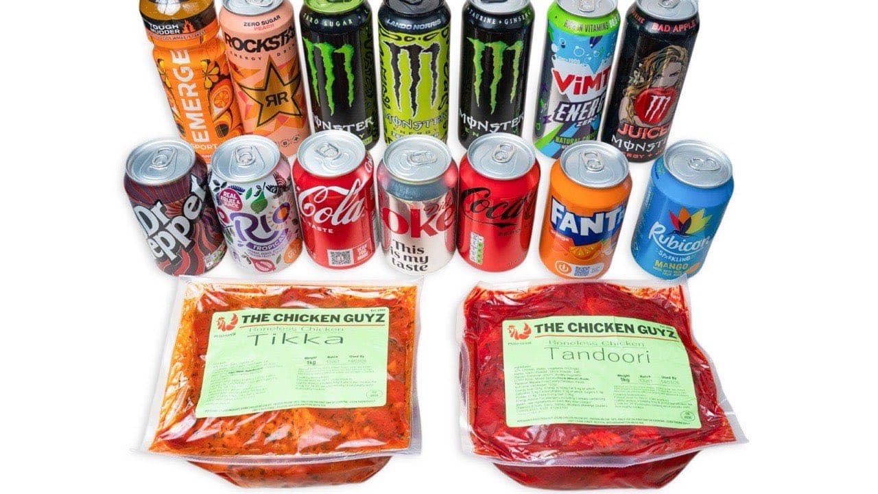 Wholesale soft drinks, energy drinks, and fresh foods products